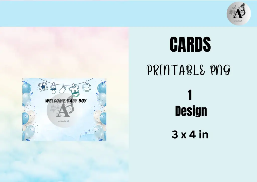 Baby Boy card