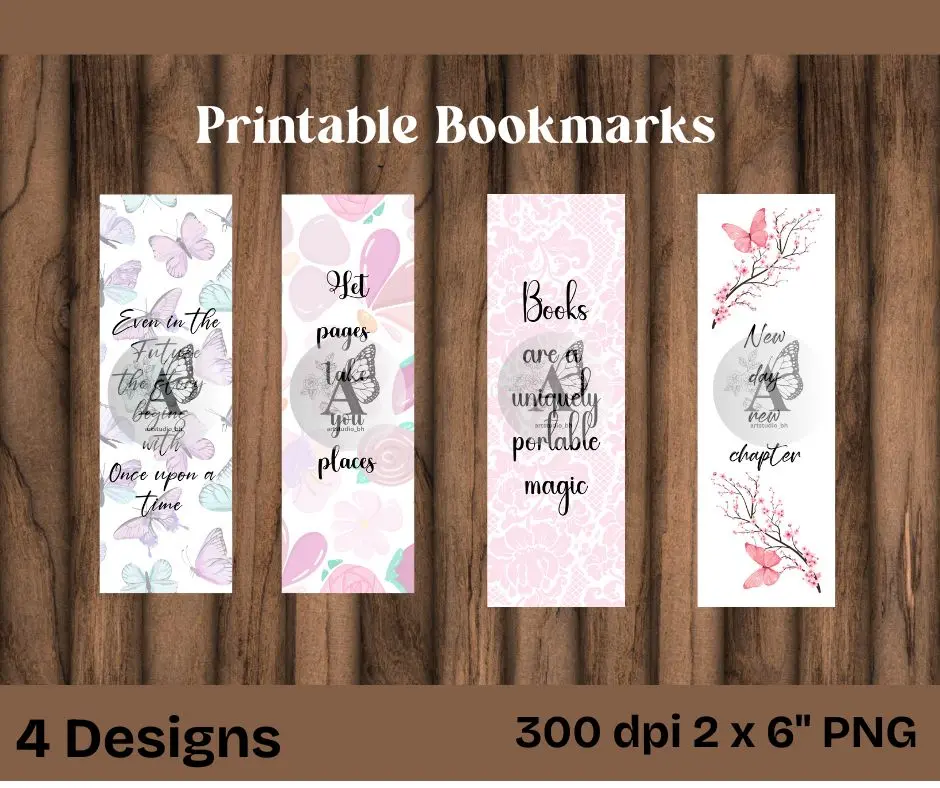 Printable bookmarks