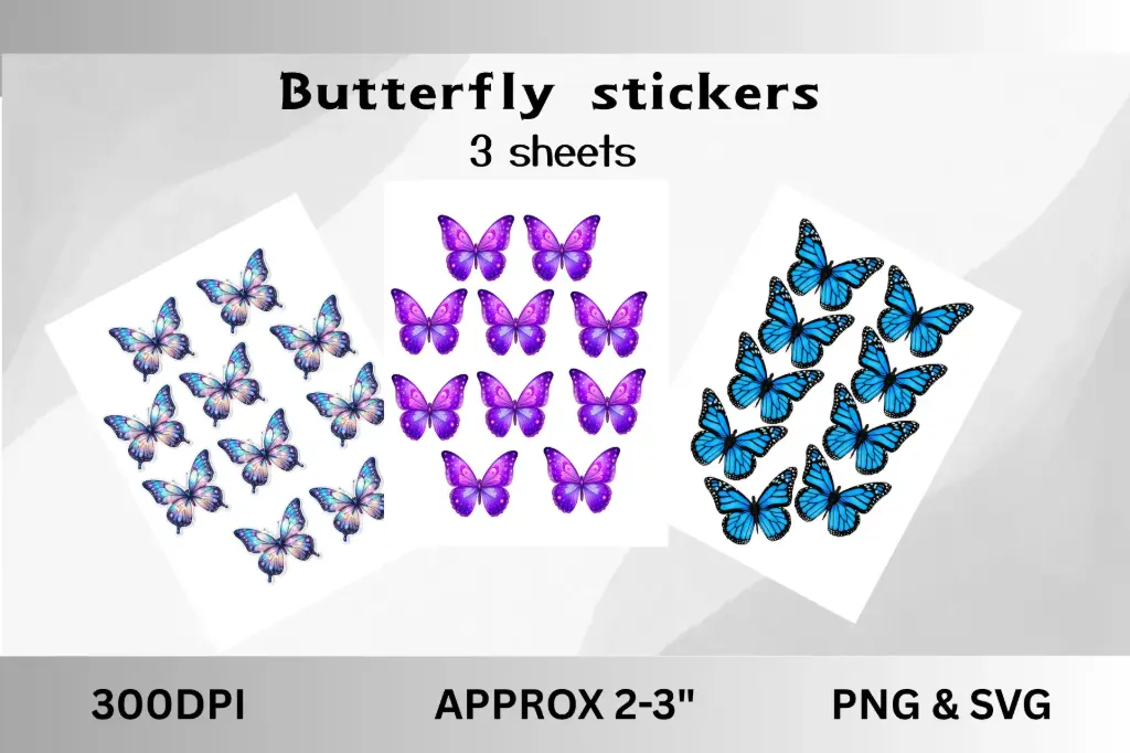 Butterfly stickers