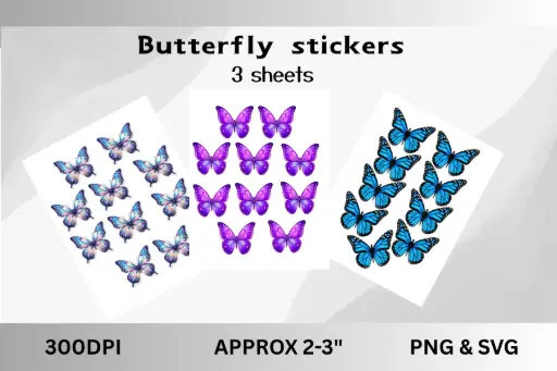 Butterfly stickers